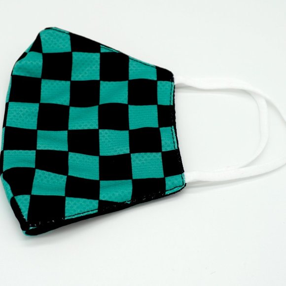 Tanjiro Mask Green Black Reusable Face Mask - Picture 3 of 6